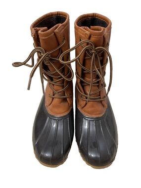 The Original Duck Boot ARIANNA Women’s 7.5 Waterproof Rain Boots Flannel Lined